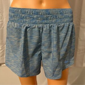 Great Nike size S blue dri fit elastic waist training elastic shorts women NWT